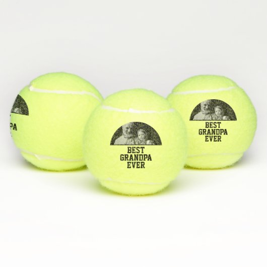 Beste opa ooit foto kerstcadeau cadeau tennisballen (Multi)
