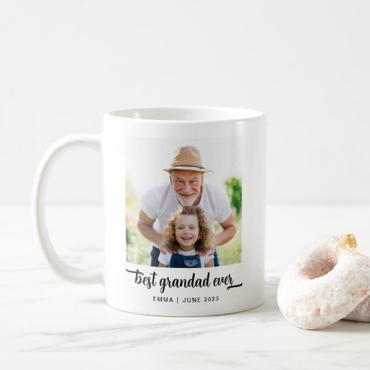 Beste Opa Ooit Foto Koffiemok (Met donut)