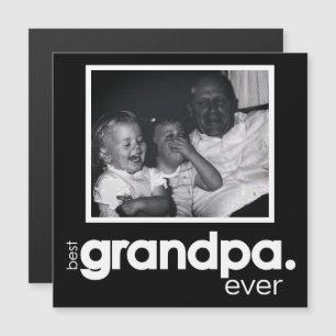 Beste Opa ooit Foto Magnetische 5.25"Kaart