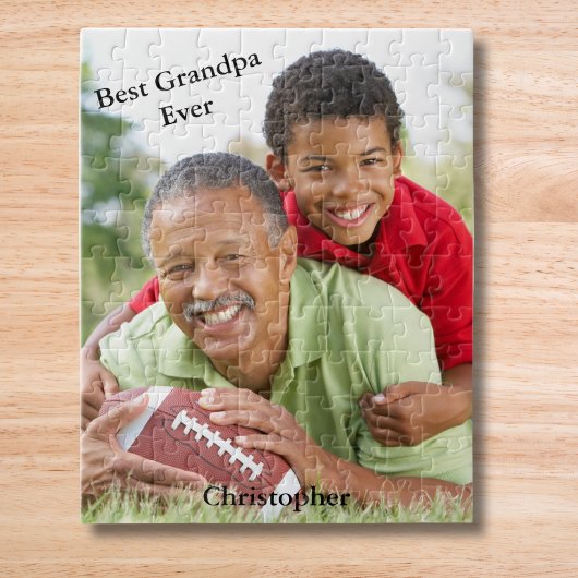 Beste Opa Ooit Foto Naam Legpuzzel