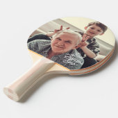 Beste Opa Ooit Foto Script Aangepast Tafeltennisbatje (Voorkant Gekanteld)