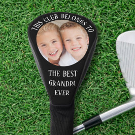 Beste Opa Ooit Foto Zwart Golfheadcover