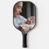 Beste opa ooit fotocollage Creëer uw eigen Pickleball Paddle (Voorkant)