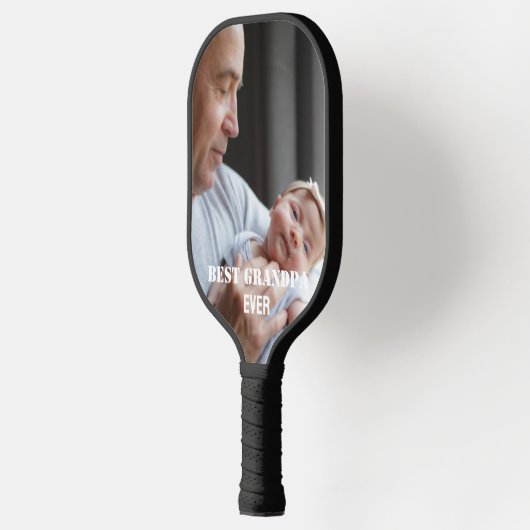 Beste opa ooit fotocollage Creëer uw eigen Pickleball Paddle (Links)