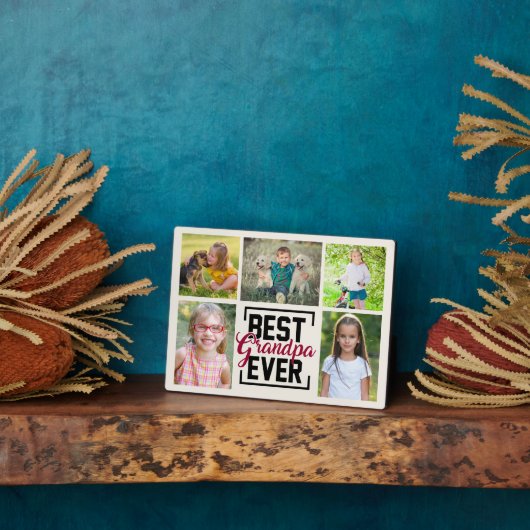 Beste opa ooit fotocollage uit de 5-reeks fotoplaat (Zijkant)