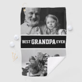 Beste opa ooit Fotokerstfeestdag Golfhanddoek (Insitu)