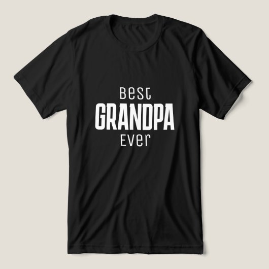 Beste opa ooit gepersonaliseerd script Tri-Blend shirt (Design voorkant)