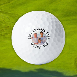 Beste opa ooit - Gepersonaliseerde foto Golfballen