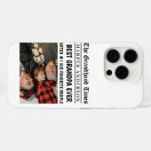 Beste opa ooit gepersonaliseerde krantenfoto Case-Mate iPhone case (Achterkant (horizontaal))