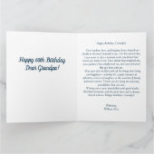 Beste opa ooit geschenken schattige visser teddybe kaart (Binnen)