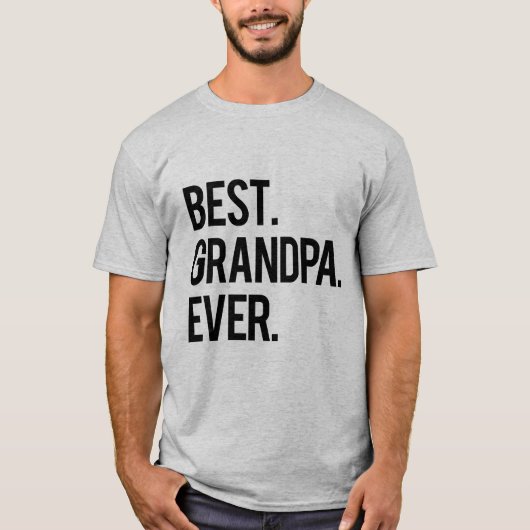 Beste opa ooit Geweldige opa T-shirt (Voorkant)