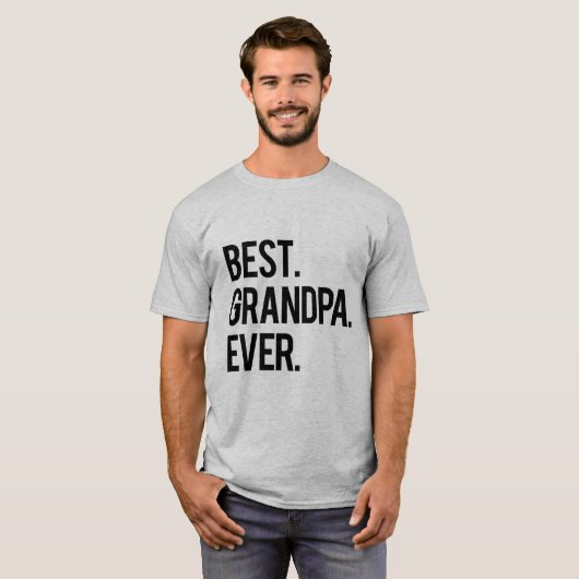 Beste opa ooit Geweldige opa T-shirt (Voorkant volledig)