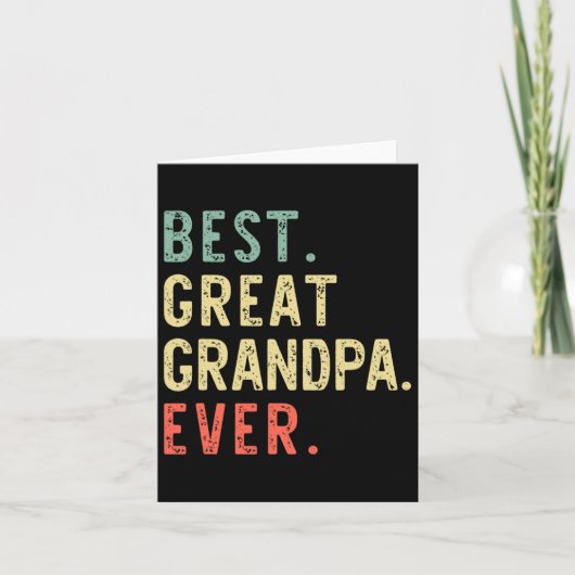 Beste Opa ooit Grappige Retro Vintage Kaart (Voorkant)