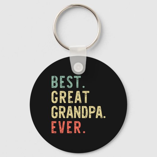 Beste Opa ooit Grappige Retro Vintage Sleutelhanger (Voorkant)