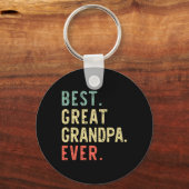 Beste Opa ooit Grappige Retro Vintage Sleutelhanger (Voorkant)