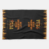 BESTE OPA OOIT GRILL MASTER Gepersonaliseerd Theedoek (Horizontaal)