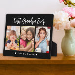 Beste Opa Ooit Grootkinderen 3 Foto Collage Zwart Fotoplaat<br><div class="desc">Creëer je eigen foto cadeau voor opa met meerdere afbeeldingen kleinkinderen. Geef gepersonaliseerde opa geschenken met kleinkinderen namen om het een schattige aandenken te maken. De op maat gemaakte opa geschenken zijn perfect voor opa verjaardag,  vaderdag,  grootouders dag en kerst.</div>