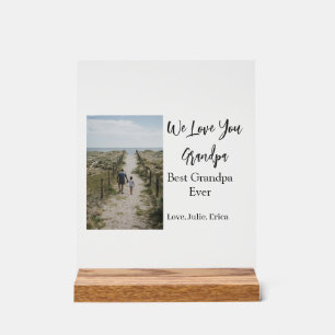 Beste Opa Ooit Grootouders Foto Cadeaus Classic Acryl Bord