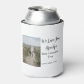 Beste Opa Ooit Grootouders Foto Cadeaus Classic Blikjeskoeler (Blikje Voorkant)