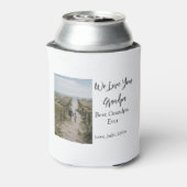 Beste Opa Ooit Grootouders Foto Cadeaus Classic Blikjeskoeler (Blikje Achterkant)