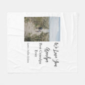 Beste Opa Ooit Grootouders Foto Cadeaus Classic Fleece Deken (Voorkant (Horizontaal))