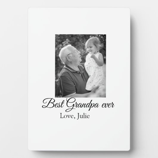 Beste Opa Ooit Grootouders Foto Cadeaus Classic Fotoplaat (voorkant)