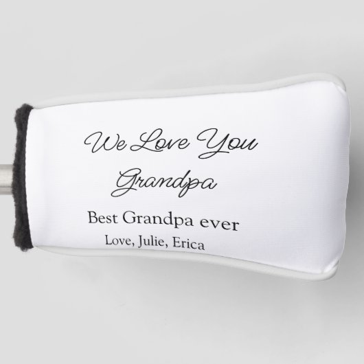 Beste Opa Ooit Grootouders Foto Cadeaus Classic Golfheadcover (Voorkant)