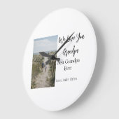 Beste Opa Ooit Grootouders Foto Cadeaus Classic Grote Klok (Hoek)