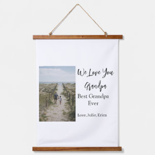 Beste Opa Ooit Grootouders Foto Cadeaus Classic Hangend Wandkleed