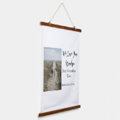 Beste Opa Ooit Grootouders Foto Cadeaus Classic Hangend Wandkleed (Gebogen)