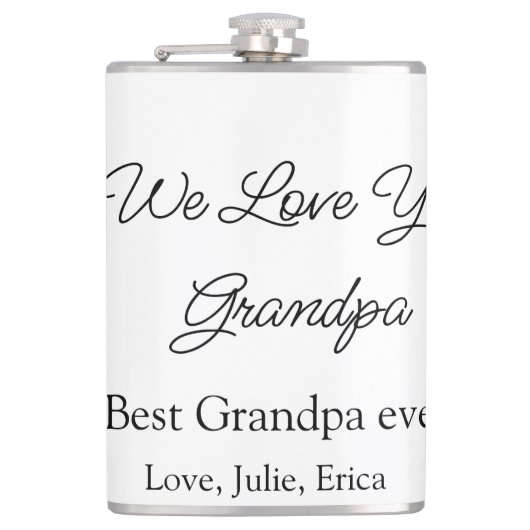 Beste Opa Ooit Grootouders Foto Cadeaus Classic Heupfles (Voorkant)