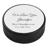 Beste Opa Ooit Grootouders Foto Cadeaus Classic Hockey Puck (3/4)