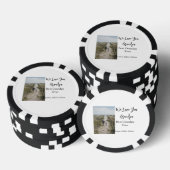 Beste Opa Ooit Grootouders Foto Cadeaus Classic Poker Chips (Opstapeling)