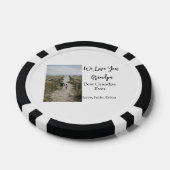 Beste Opa Ooit Grootouders Foto Cadeaus Classic Poker Chips (Enkel)
