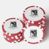 Beste Opa Ooit Grootouders Foto Cadeaus Classic Poker Chips (Opstapeling)