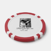 Beste Opa Ooit Grootouders Foto Cadeaus Classic Poker Chips (Enkel)