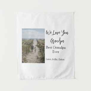Beste Opa Ooit Grootouders Foto Cadeaus Classic Wandkleed