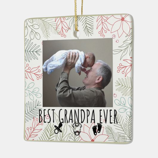 Beste opa ooit grootouders keramisch ornament (Links)