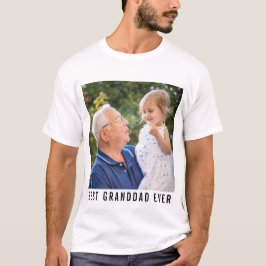 Beste opa ooit grootvader en Baby foto T-shirt