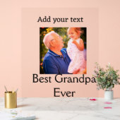 Beste opa ooit grootvader foto naam geschenken tek acryl bord (Huwelijk)