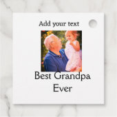 Beste opa ooit grootvader foto naam geschenken tek bedankjes labels (Achterkant)