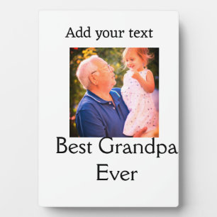 Beste opa ooit grootvader foto naam geschenken tek fotoplaat