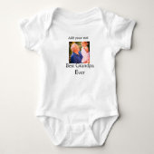 Beste opa ooit grootvader foto naam geschenken tek romper (Voorkant)