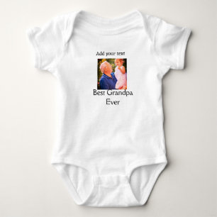 Beste opa ooit grootvader foto naam geschenken tek romper