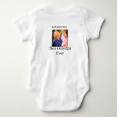 Beste opa ooit grootvader foto naam geschenken tek romper (Achterkant)