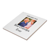 Beste opa ooit grootvader foto naam geschenken tek tegeltje (Zijkant)