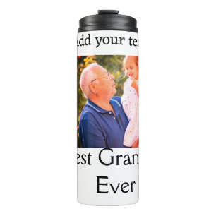 Beste opa ooit grootvader foto naam geschenken tek thermosbeker