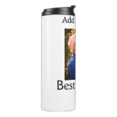 Beste opa ooit grootvader foto naam geschenken tek thermosbeker (Gedraaid links)