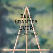 Beste opa ooit grootvader geeft eenvoudige naam acryl bord (Neutraal)