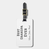 Beste opa ooit grootvader geeft eenvoudige naam bagagelabel (Voorkant verticaal)